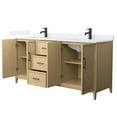 thumbnail image 2 of Wyndham Collection WCH717172DHOWQUNSMXX Elan 72" Free Standing Double Basin Vanity Set -, 2 of 7