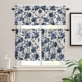 thumbnail image 2 of Kitchen Curtains and Valances Set, Rod Pocket Window Valance 18 Inch Window Curtain Panels for Living Room Bedroom Laundry, 27.5x36in, 3 Pieces, 2 of 7