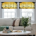 thumbnail image 5 of LALILO Kitchen Curtain Valance High Quality Free Stock Rod Pocket Window Curtain 52"x 18" Set of 2, 5 of 7