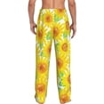 thumbnail image 7 of Salouo Sunflowers2 Print Pajama Pants for Men, Lounge Pants Elastic Waistband Casual Men's sleepwear Loungewear Sleep Pajama Pant -XX-Large, 7 of 7
