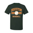 thumbnail image 2 of Wild Bobby City of Houston Baseball Fantasy Fan Sports Men's T-Shirt, Forest Green, Small, 2 of 6