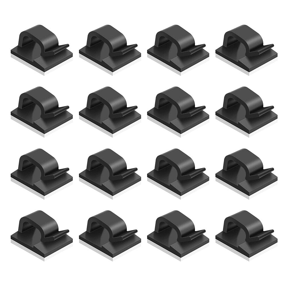 200pcs Desk Cord Organizers Adhesive Cable Holders Wire Managements