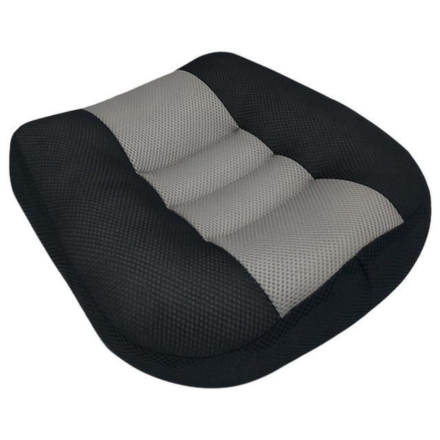 Riwesomey Cojín de asiento Almohadilla de refuerzo Suavidad Mano de obra Alfombrilla de refuerzo Ampliamente aplicable Accesorios de oficina Diseño Ventana automotriz Negro / gris