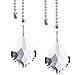 thumbnail image 3 of Hestya 2 Sets Clear Crystal Pull Chain Extension with Connector for Ceiling Light Fan Chain, 1 Meter Length Each (Style C), 3 of 4