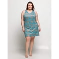 thumbnail image 3 of Plus Size Abstract Sleeveless Knee Length Shift Dress, 3 of 3