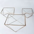 thumbnail image 5 of BalsaCircle 3 Clear Gold Metal Glass Geometric Cake Stands Party Wedding Centerpieces Dessert Table Decorations, 5 of 6