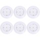 thumbnail image 2 of 6pcs Dimmable Wireless Cabinet Night Light LED Wireless Remote Pat Light Bedroom Wall Light Timing without Battery (White Light), 2 of 4