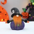 thumbnail image 1 of Puntoco Nuevo sombrero puntiagudo de tela para Halloween, muñeco de barba larga, calabaza, decoración de mesa para fiesta, adornos que aumentan la atmósfera de Halloween, 1 of 5