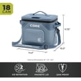 thumbnail image 4 of CORE 18 Can Climakeep Magnetic Soft Cooler, Leakproof Cooler, Waterproof Zipper, Steel Blue, 4 of 12