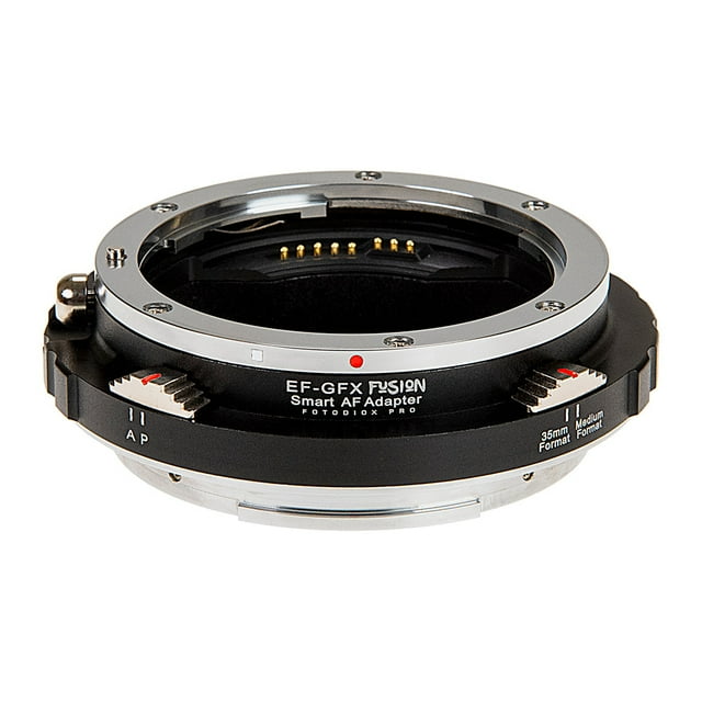 Fotodiox Pro Fusion Adapter, Smart AF Adapter - Canon EOS (EF / EF-S) D/SLR Lens to Fujifilm G-Mount GFX Mirrorless Digital Camera Systems with Full Automated Functions