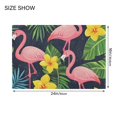 thumbnail image 4 of Yayeee Bath Rug for Bathroom Floor Non Slip Rectangle Fluffy Soft Absorbent Mat, 16"x24", Flamingo Pattern, 4 of 7
