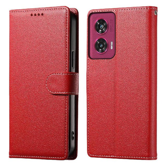 Case for FOXDOCK Motorola Edge 50 Fusion Wallet Case – Premium Leather, 3 Card Slots, Shockproof Protection