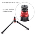 thumbnail image 2 of Foto&Tech 1/4" Male to 3/8" Female Screw Adapter Plate Converter Aluminum Alloy for Tripod Monopod Camera QR Plate, 2 of 7