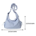 thumbnail image 2 of Bolso Mensajero Sencillo Informal para Las Axilas Correa Plisada Mujer Viajes Al Aire Libre, 2 of 9