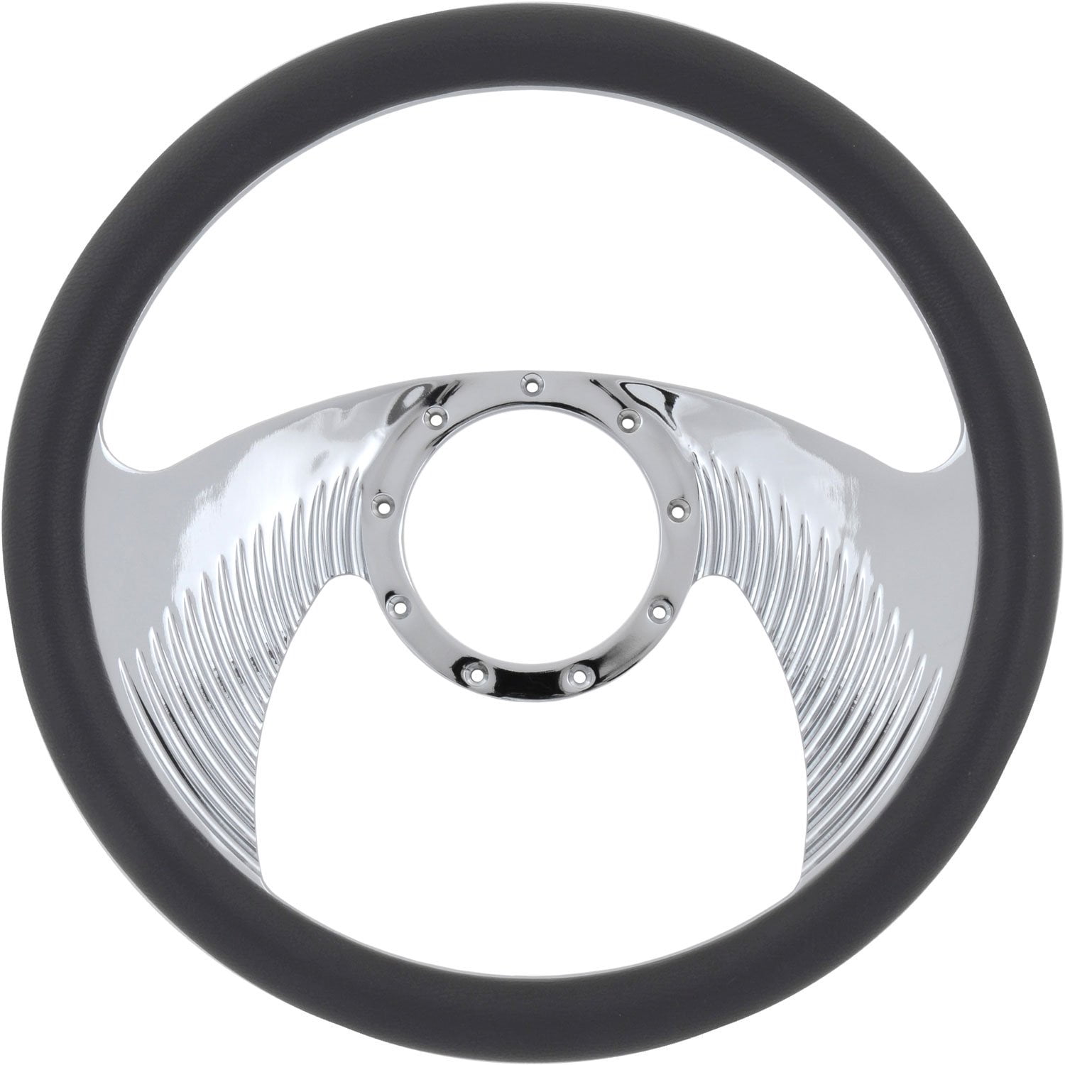 JEGS 70422 ChromePlated Billet Aluminum 14" Steering Wheel Wing Spoke