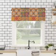 thumbnail image 4 of Curtain Valances for Windows, Stitching Pattern Texture Pattern Rod Pocket Valance Window Treatments Short Curtains for Kitchen Bathroom Living Room 54 x 18 Inches, 1 Panel, 4 of 6