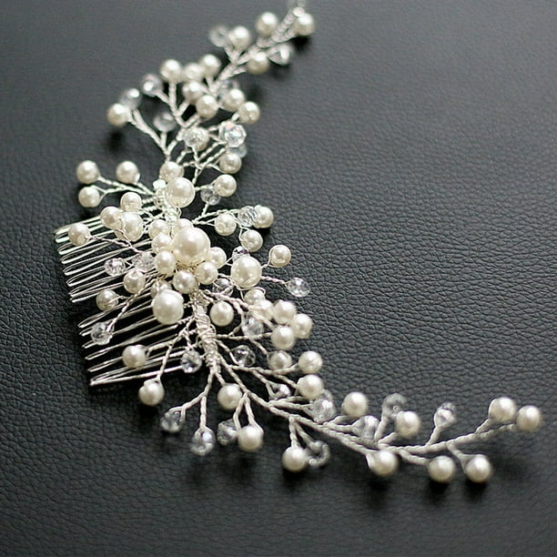 Pearl on sale hair brooch