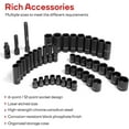 thumbnail image 5 of Eastvolt Mechanic Tool Kit, Drive Socket Set, 46 Pieces, with 72 Teeth Reversible Ratchet, Metric/SAE, 5 of 13