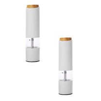 MOQIN Electric Salt and Pepper Grinder, USB Rechargeable, Automatic Salt and Pepper Mill Grinder with Adjustable Coarseness, Electric Salt Shakers, LED Light