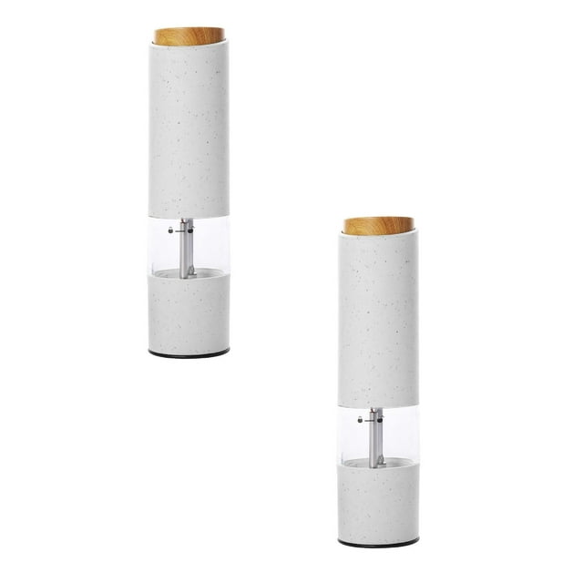 MOQIN Electric Salt and Pepper Grinder, USB Rechargeable, Automatic Salt and Pepper Mill Grinder with Adjustable Coarseness, Electric Salt Shakers, LED Light