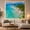 Curving Beach, variant on Ocean Waves Sunlit with Tropical Main Beach Transitioning, Mystical Fantasy for Space Lovers, Galaxy Room Decor, Mother'S Day Gift, Tapestry Wall Hanging for Bedroom and Dorm