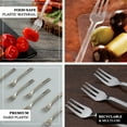 thumbnail image 4 of Efavormart 36 Pack - 4" Mini Silver Heavy Duty Plastic Forks, Dessert Fork, Plastic Utensils for Wedding, Birthday, Upscale Occasions, Special Events, Hotels, Restaurants, Family Gatherings, BBQs, 4 of 11