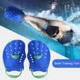 thumbnail image 2 of Tnobhg 1 Pair Beginner Hand Paddles Swimming Fins with Strap Ergonomic Shape Ultralight Swim Training Children Diving Aid Tool, 2 of 7