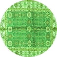 thumbnail image 1 of Ahgly Company Indoor Round Oriental Green Traditional Area Rugs, 7' Round, 1 of 4