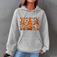 thumbnail image 2 of Thanksgiving Halloween Pullover Hoodie Women,Oversized Hoodies for Women Fall Fashion Heart Print Casual Sweatshirts Workout Pullover Long Sleeve Waffle Sweater with Pockets, 2 of 6