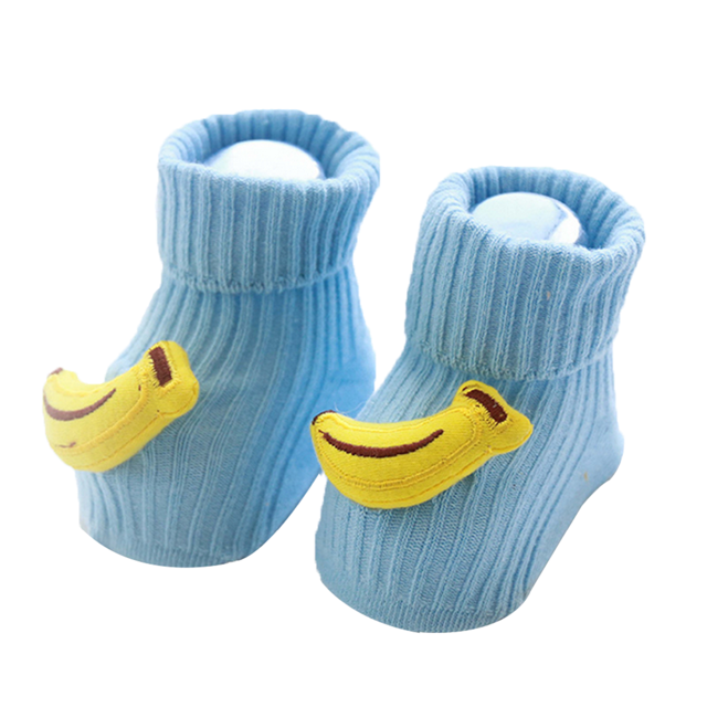 Chaussettes Douces pour Bébé Garçon Pantoufles de Sol Unisexes Enfants Chaussettes Tube Heureux