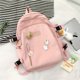 thumbnail image 3 of Preppy Style Letter Patch Decor Backpack - Perfect for School, Travel & More!, 3 of 5