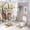 style-212, variant on 4 Piece Shower Curtain Sets Basket Full of Spring Chicks And Colorful Eggs Shower Curtain and Rugs Shower Curtain Set Easter Eggs Chicks Floral Flowers 12 Hooks for Bathroom Decor 72inch X 72inch