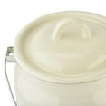 thumbnail image 2 of Novomoskovsjka Posuda Vintage Style Ivory Enamel Milk Can with Lid 3.5 Qt (3.3 L) Enameled Steel Milk Canister Kitchen Milk Keeper Milk Bucket Milk Container, 2 of 14
