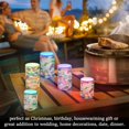 thumbnail image 4 of Yayeee Flameless Candles with Remote Flickering Battery Operated Multi Color Changing, Pink Colorful Circles, 4 of 7