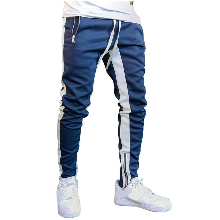 Men Scratch Print Drawstring Waist Sweatpants