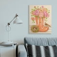 thumbnail image 2 of Stupell Industries Charming Orange Rainboots Pink Rose Bouquet Canvas Wall Art by Gwendolyn Babbitt, 2 of 6
