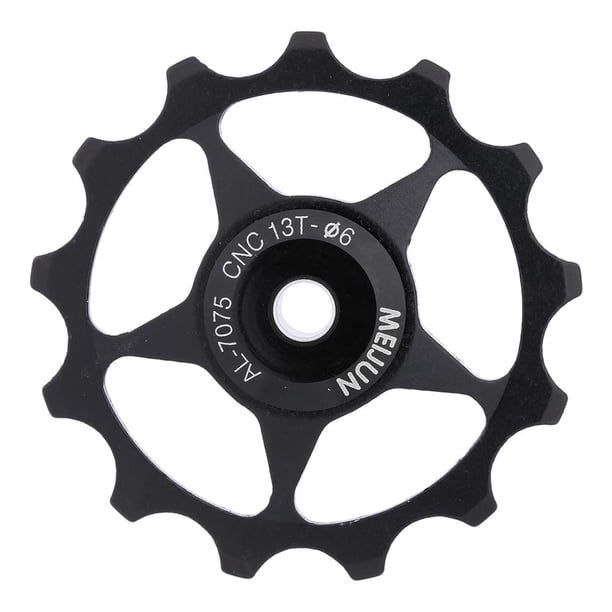 Tbest 11T/13T Desviador Trasero Rueda Jockey Aleación de Aluminio Duradera Bering Mountain Bike Road Bike Rueda Jockey Desviador Trasero Polea Polea Guía de Engranajes Polea(13T-Negro) Ecomeon no
