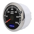 thumbnail image 5 of Riousery 85mm / 3.35 inches Car Tachometer Gauge, Low Power Dissipation Red Pointer Universal for Automobiles Boats, 9-32V DC Waterproof Tacho Meter, Black, 5 of 9
