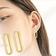 thumbnail image 5 of Pendientes para niñas Zulema dorado Pendientes de aro de mujer, 5 of 8