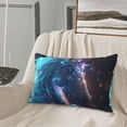 thumbnail image 5 of Lsque Crystal Pattern White Horse Pattern Pillow Case – Soft & Cozy Throw Pillow Cover, Hypoallergenic Cushion Case for Sleeping Women with Envelope Closure-14"x20", 5 of 6