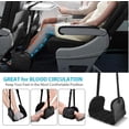 thumbnail image 6 of Airplane Foot Hammock, Leg Hammock For Airplane Travel, Portable Height Adjustable Travel Footrest Hammock Accessories, Lightweight Foot Hammock Suitable for Offices, Cars and Airplanes, Navy Blue, 6 of 8