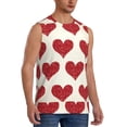 thumbnail image 2 of Bixox Men's Love Printed Shirt Sleeveless Fitness Tank Top-Medium, 2 of 7