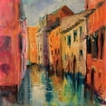 thumbnail image 2 of Farrall Doyle, Anne 26x26 White Modern Wood Framed Museum Art Print Titled - Venice III, 2 of 4