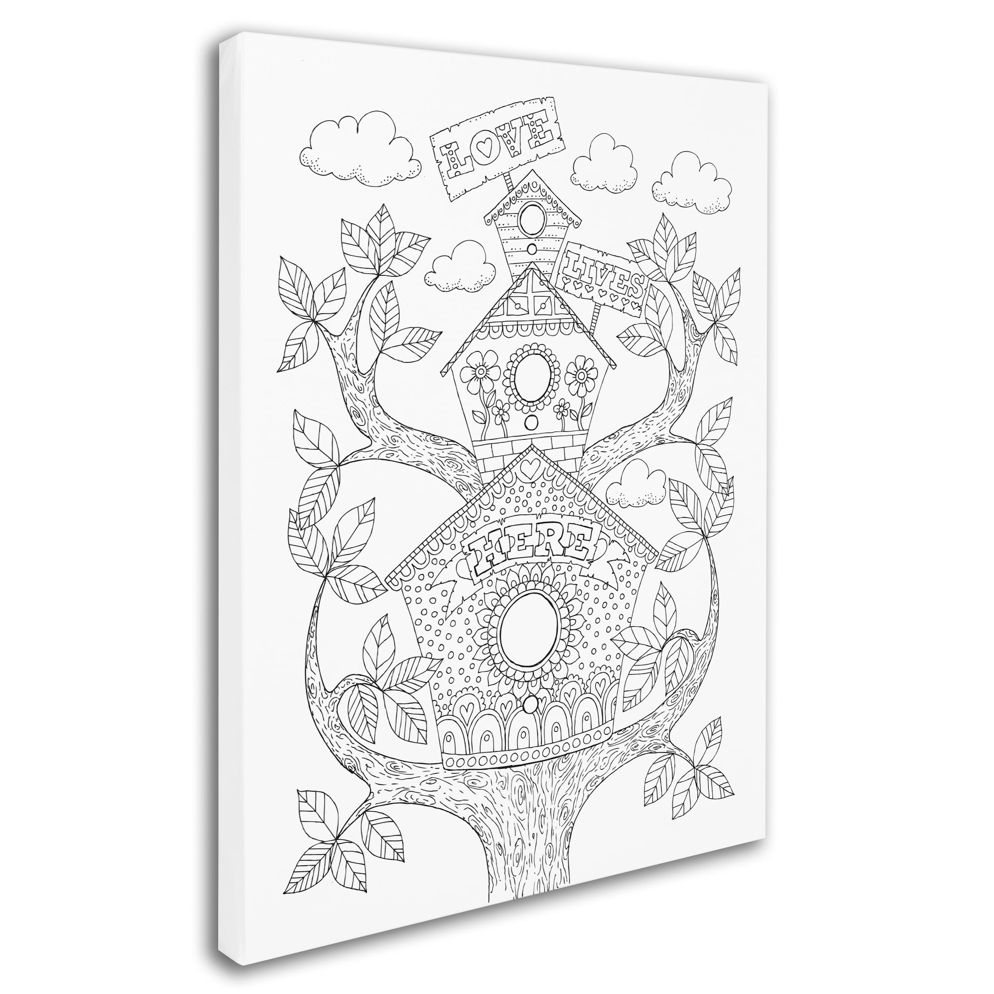 Trademark Fine Art "Letters and Words 12" Canvas Art by Hello Angel