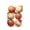 Orange, variant on erdimoy Gingerbread‑Style Christmas Ornament Balls Set, 3.15 Inch 6‑Pack Hanging Baubles for Christmas Tree Holiday Decoration