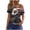 Navy#4, variant on Women's 4th of July Off The Shoulder Top, American Flag & Butterfly Print One Strap Slouchy Tee, Patriotic Summer Casual Shirt, Soft Stretch Fabric, Sizes S-2XL
