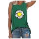 thumbnail image 1 of Gibobby Camiseta sin mangas para damasTúnica con cuello en O Daily(Verde,CH), 1 of 4