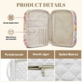 thumbnail image 6 of Xixirimido Cross Vibrant Roses Floral Print Bible Cover Case for Women, Quilted Bible Cover Bag with Handle, Bible Carrying Case Study Supplies Accessories for Men, 6 of 7