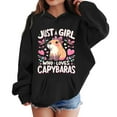 thumbnail image 3 of Tiijoy Toddler Girls Hoodie Capybara Print Casual Hooded Sweatshirt Pullover, Sizes 4-5T, 3 of 3