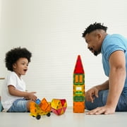 Tytan Magnetic Toy Learning Tiles,100 Pieces, STEM Certified W/ Car & Carrying Bag | Kids Ages 3+